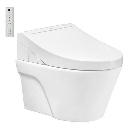  Bàn cầu treo tường giấu dây Avante thế hệ mới, kèm nắp rửa điện tử WASHLET dòng C5 - CW822REA/TCF24460AAA/WH172AT/TCA465/MB170P#SS 