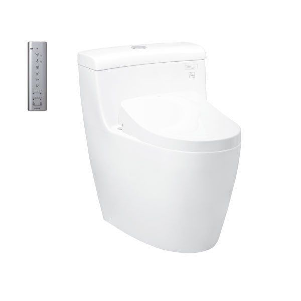  Bàn cầu một khối, kèm nắp rửa điện tử WASHLET (loại giấu dây) dòng S7 - TCF4911EZ (220V) MS636CDRW12 