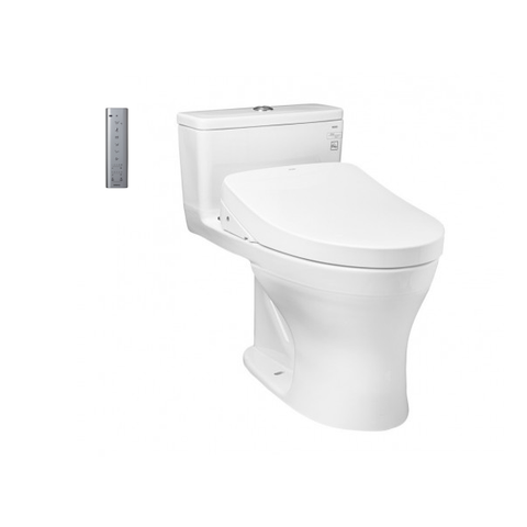  Bàn cầu một khối MS855CDW12, kèm nắp rửa điện tử WASHLET (loại giấu dây) dòng S7 - TCF4911EZ (220V) 