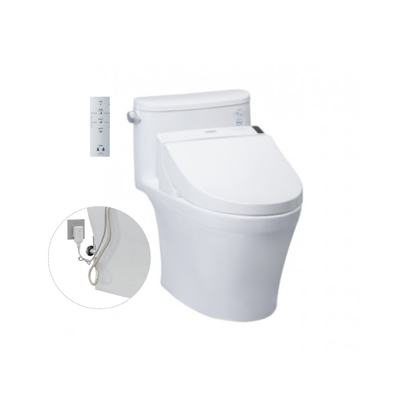  Bàn cầu một khối,kèm nắp rửa điện tử WASHLET dòng C5 - TCF6531Z (220V) MS887RW6 