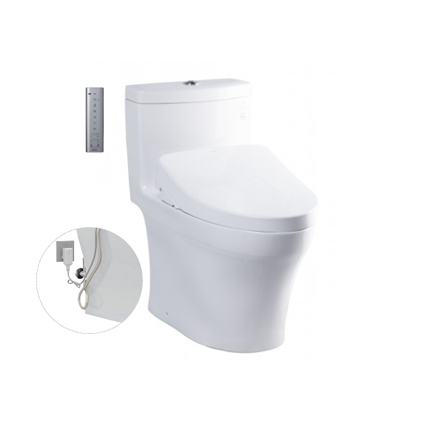  Bàn cầu một khối, kèm nắp rửa điện tử WASHLET dòng S7 - TCF4911Z (220V) MS889DRW11 