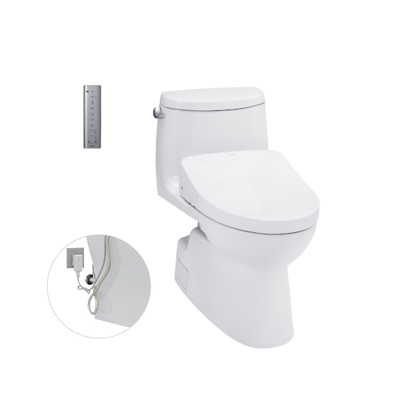  Bàn cầu một khối, kèm nắp rửa điện tử WASHLET dòng S7 - TCF4911Z (220V) MS905W11 