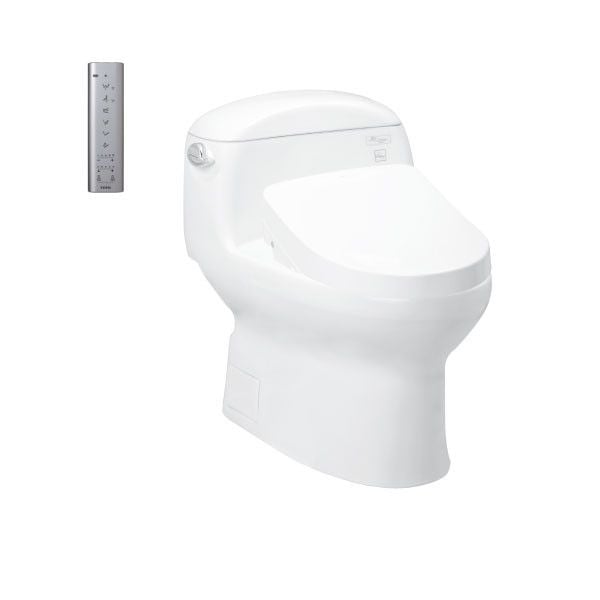  Bàn cầu một khối, kèm nắp rửa điện tử WASHLET (loại giấu dây) dòng S7 - TCF4911EZ (220V) MS914CRW12 