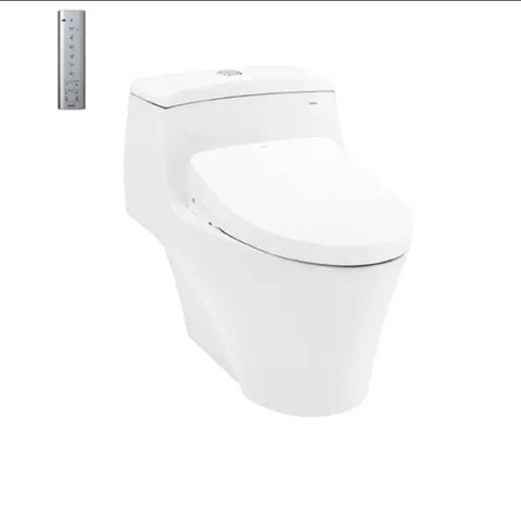  Bàn cầu một khối MS823CDRW12#XW, kèm nắp rửa điện tử WASHLET dòng S7 TCF4911EZ 