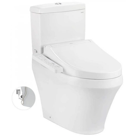  Bồn Cầu Điện Tử TOTO CS945PDW16#XW, Kèm Nắp Rửa Washlet TCF23410AAA C2 Thoát Ngang 