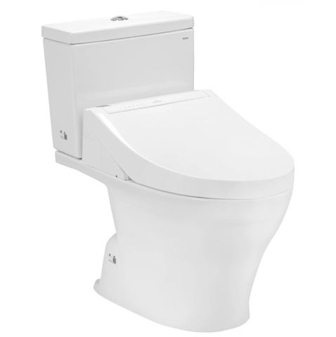  Bàn cầu hai khối CS326DW14#XW, kèm nắp rửa điện tử WASHLET dòng C5 - TCF24410AAA (220V) 