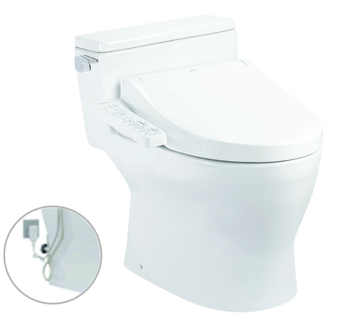  Bàn cầu 1 khối nắp rửa điện tử WASHLET MS188VKW16#XW/T53P100VR 