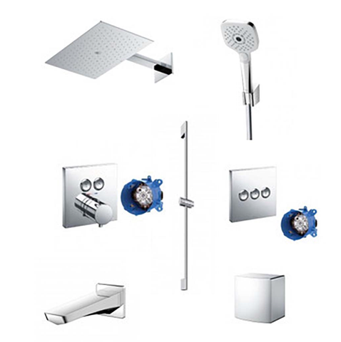  Bộ kết hợp sen âm tường Z series dáng vuông 