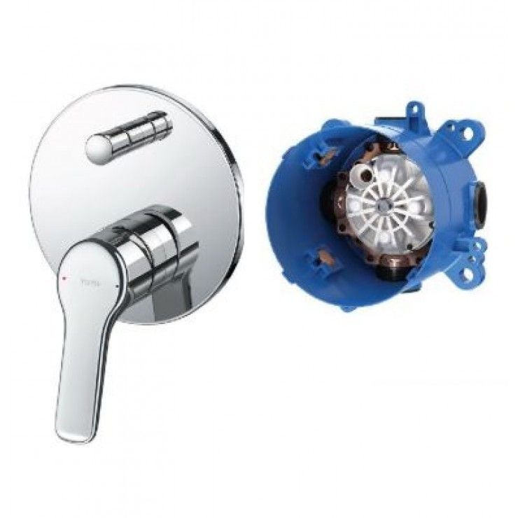  Van gật gù điều chỉnh nóng lạnh GS kèm van chuyển hướng và phụ kiện âm tường TBG03304BA/TBN01001B 