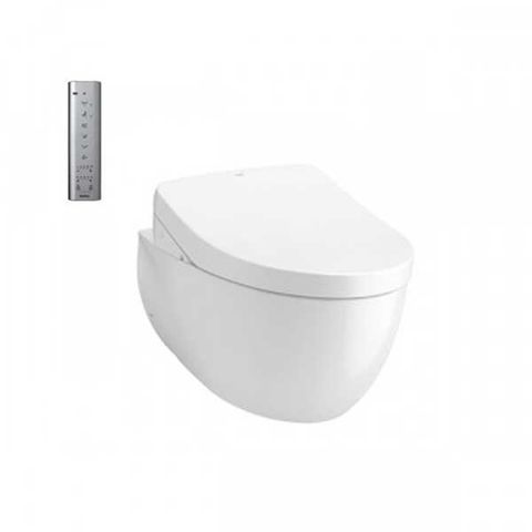  Bàn cầu treo tường giấu dây LP Series thế hệ mới, kèm nắp rửa điện tử WASHLET dòng S7 - CW812REA/TCF4911EZ/WH172AT/TCA465/MB174P#SS 