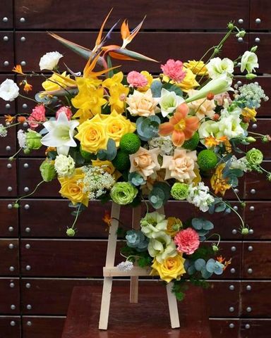  Kệ hoa chúc mừng 025 