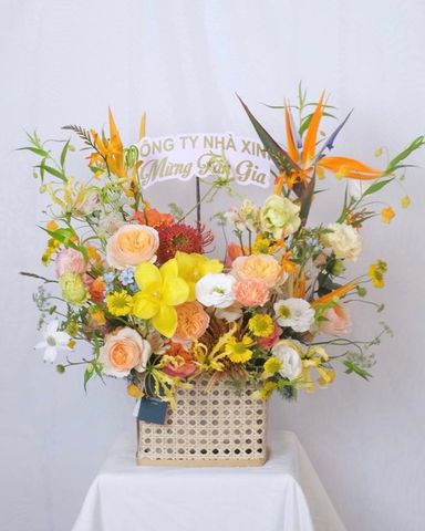  Giỏ hoa 017 