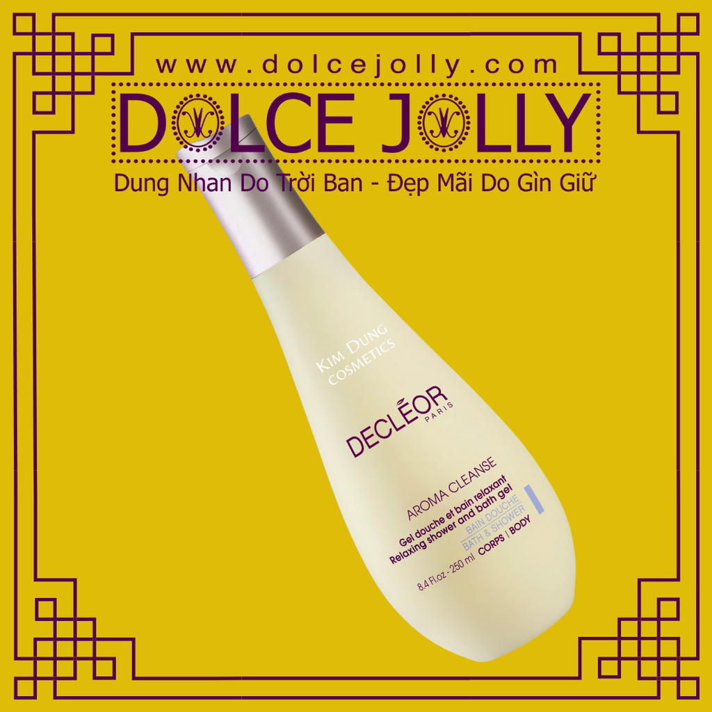 Gel Douche Bain Relaxant DECLEOR dòng AROMA CLEANSE là gì