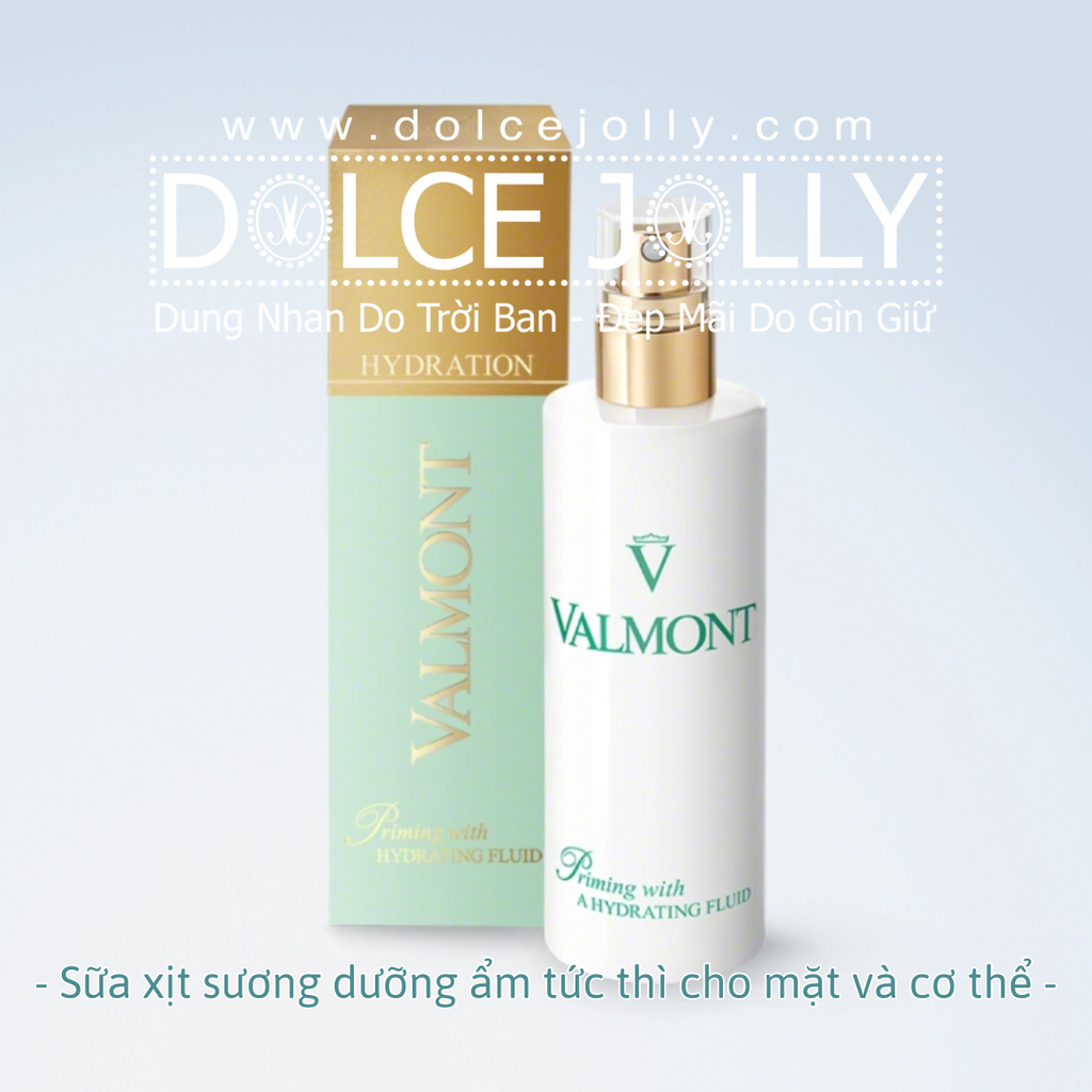 Sữa xịt sương dưỡng cấp ẩm Priming with A HYDRATING FLUID VALMONT