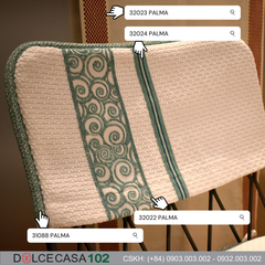 Màu Palma Green cho đồ vải nội thất spa theo phong cách Pháp