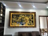  Tranh Vinh Hoa Phú Quý Đồng Vàng Dát Vàng Bạc 2m5x1m5 