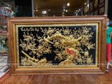  Tranh Vinh Hoa Phú Quý Đồng Vàng Dát Vàng Bạc 2m5x1m5 