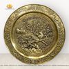  Tranh mâm đồng mai điểu trường xuân màu giả cổ đường kính 57cm 