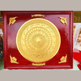  Tranh Trống đúc KT 160cm x190cm -ĐK mặt trống 120cm,dát vàng 24K 
