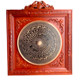  Tranh Trống đúc khung dơi KT 120x120 cm-ĐK mặt trống 80cm 