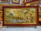  Tranh Thuận Buồm Xuôi Gió Đồng Vàng Dát Vàng 1m7x90cm 