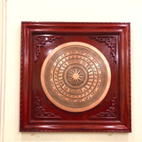  Tranh Trống Ngọc Lũ  hoa văn chìm KT 120x120 cm-ĐK mặt trống 81cm 