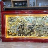 Tranh Đồng Quê Đồng Vàng Dát Vàng 1m7x90cm 