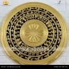 Mặt trống đồng gò - ĐK 80cm,vẽ nền, thếp vàng 10K 
