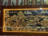  Tranh Đồng Quê Đồng Vàng Dát Vàng 2m3x1m2 