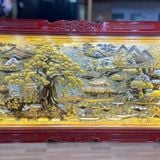  Tranh Đồng Quê Đồng Vàng Dát Vàng 1m7x90cm 