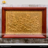  Tranh Hoa Sen mạ vàng toàn bộ 61x88cm 