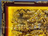  Tranh Vinh Quy Bái Tổ Đồng Vàng Dát Vàng 1m7x90cm 
