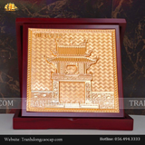  Hộp quà tặng Khuê Văn Các 23x23cm mạ vàng 