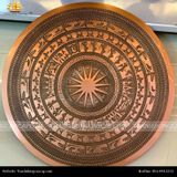  Mặt trống đồng Ngọc Lũ  hoa văn chìm ĐK 80cm-Đồng đỏ 