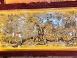  Tranh Vinh Quy Bái Tổ Đồng Vàng Dát Vàng 1m7x90cm 