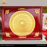  Tranh Trống đúc KT 160cm x190cm -ĐK mặt trống 120cm,dát vàng 24K 