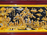  Tranh Vinh Quy Bái Tổ Đồng Đỏ Dát Vàng 1m7x90cm 