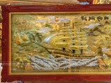  Tranh Thuận Buồm Xuôi Gió Đồng Vàng Dát Vàng 1m7x90cm 