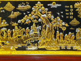  Tranh Vinh Quy Bái Tổ Đồng Vàng Dát Vàng 1m7x90cm 