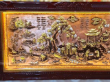  Tranh Đồng Quê Đồng Đỏ Dát Vàng 1m7x90cm 