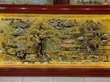  Tranh Đồng Quê Đồng Vàng Dát Vàng 2m3x1m2 