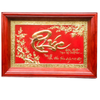  Tranh chữ Phúc 54x81cm mạ vàng 24K nền đỏ 
