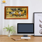  Tranh Mã Đáo Thành Công Dát Vàng Bạc ( kích thước 48cm x x88cm ) 