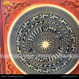  Tranh Trống đúc khung dơi KT 120x120 cm-ĐK mặt trống 80cm 