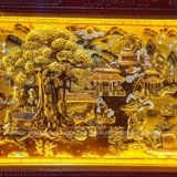  Tranh Đồng Quê Đồng Vàng Dát Vàng 1m7x90cm 