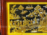  Tranh Vinh Quy Bái Tổ Đồng Vàng Dát Vàng 1m7x90cm 