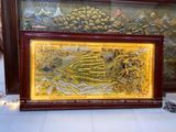  Tranh Thuận Buồm Xuôi Gió Đồng Vàng Dát Vàng 1m7x90cm 
