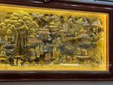  Tranh Đồng Quê Đồng Vàng Dát Vàng 1m7x90cm 
