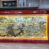  Tranh Đồng Quê Đồng Vàng Dát Vàng 1m7x90cm 