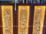  Tranh Tứ Quý Đồng Vàng Dát Vàng 1m2x40cm 